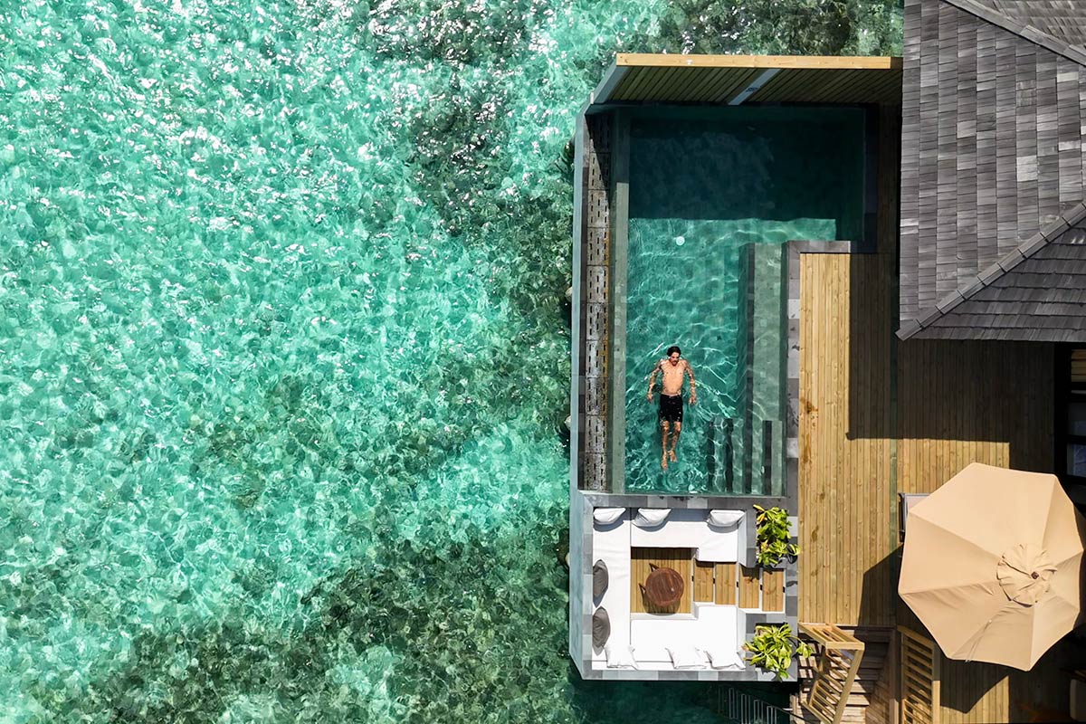 Inside The Maldives’ Most Romantic Private Islands Overwater Villa with Pool in Maldives Sun Siyam Iru Fushi