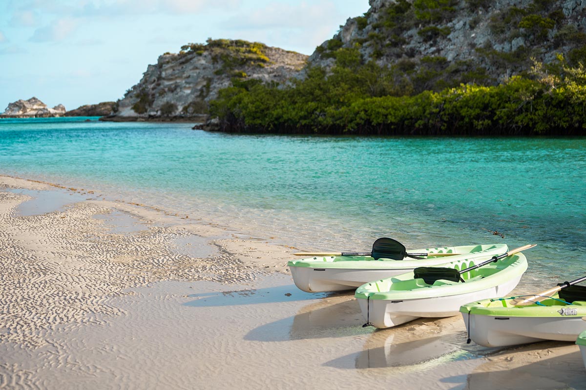 Kayaking in South Caicos Caribbean Jerry's Camp